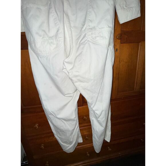 Vintage Sears Nation-Alls White Coverall Workwear Jumpsuit 42S Utility Mechanic - Picture 9 of 16